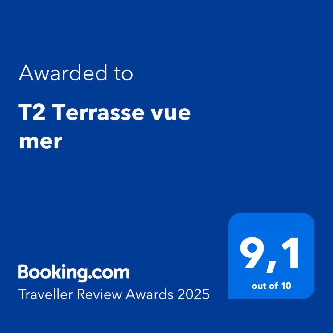 T2 Terrasse Vue Mer Six-Fours-les-Plages Eksteriør billede
